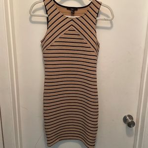 XXI Dress Sleeveless Black & Beige Size S